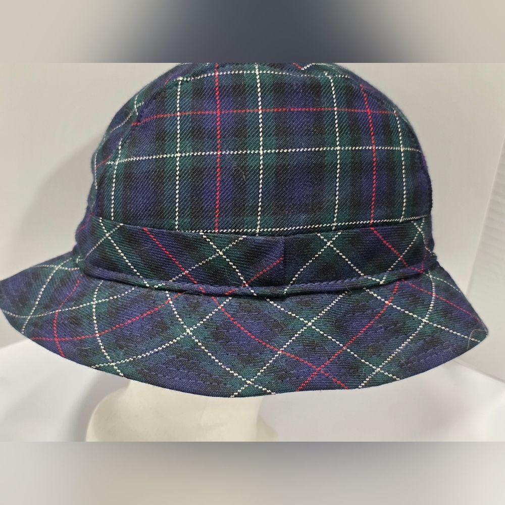 Maus And Hoffman Plaid Men's Bucket Hat - Made In Scotland - Size 7 1/8